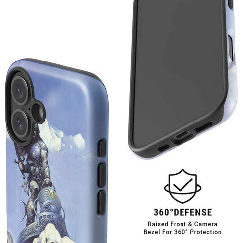 Sliver Warrior by Frazetta iPhone 16 Plus Magsafe Impact Case